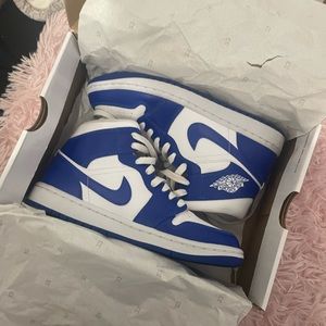 womens jordan 1 mid kentucky blue
